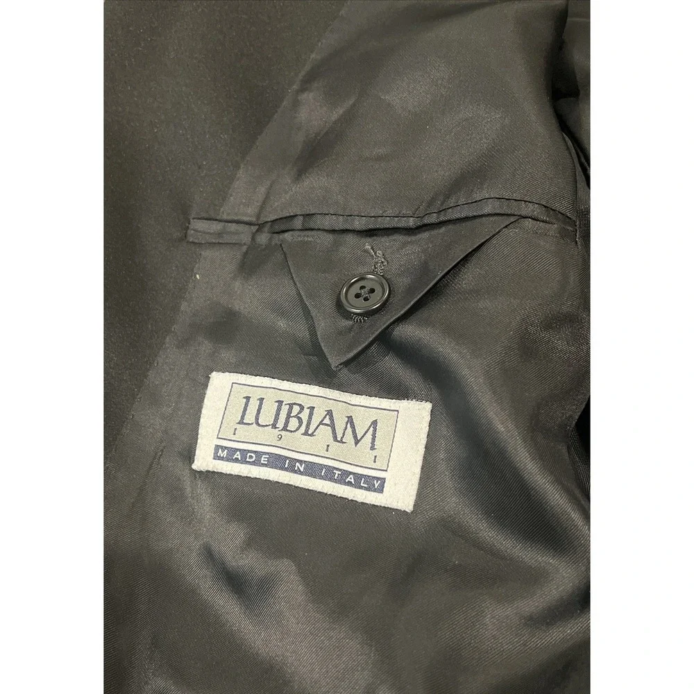 Lubiam 1911 120's Men's 100% Virgin Wool Blazer Size 40L  Color Black Italy